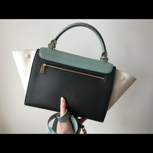 Celine  Calfskin Medium Tri-Color Trapeze - Picture 3 of 11